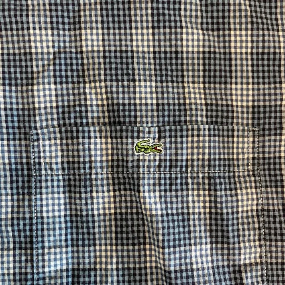 Lacoste Plaid Button Down Mens Size EU 42 Designer Work Shirt